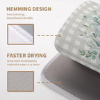 Thanksgiving Fall Dish Drying Mat Pumpkin Dish Drying Pad Autumn Large Dish Drying Matt Absorbent Dish Drainer Mat for Kitchen Counter Decor XL Coffee Maker Mat18x24 In