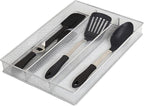 YBM HOME Metal Silverware Organizer for In-Drawer Cutlery Storage, 3 Compartment Mesh Cutlery Flatware Tray Sorts Kitchen Utensils, Great for Office Supplies 1150-12