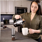 Manual Coffee Grinder, Hand Coffee Grinder with Adjustable Dragon Tooth Stainless Steel Conical Burr, No-Power, Manual Coffee Grinder for Drip Coffee, Espresso, French Press, and More!