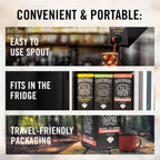 Java House Cold Brew Coffee on Tap (Pack of 2) – Premium 100% Arabica Medium Roast – Smooth Colombian Flavor with Chocolate & Caramel Notes – 1 Gallon Box (16 Servings) – Ready to Drink, No Brewing Required, Fridge-Friendly