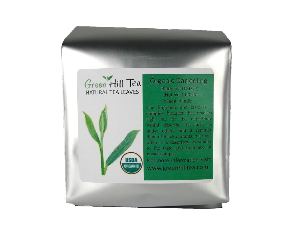 Organic Darjeeling Tea (TGFOP 2nd Flush) , A complex breakfast tea which likes to be taken seriously – 1lb Tea Bag