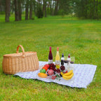 18×18 Inches Clear Acrylic Serving Tray with Handles Extra Large Ottoman Tray Decorative Trays Spill-Proof Coffee Table Space Saver Oversize Counter top Organizer Platter with Safe Edge