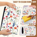 Watercolor Flowers Coffee Mat Absorbent Dish Drying Mat for Kitchen Counter Hide Stain Rubber Backed Coffee Bar Accessories Fit Under Espresso Machine Dish Rack 11.8 x 19.7 Inch