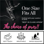 Pomp 2 Pack Premium Bib Aprons | Adjustable Neck + 2 Pockets | Water + Oil Resistance | Men & Women's Kitchen Cooking Aprons