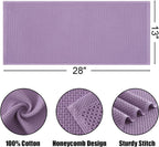 Kitinjoy 100% Cotton Waffle Weave Kitchen Towels, 8-Pack Super Soft and Absorbent Dish Towels for Drying Dishes, Kitchen Hand Towels, 13 in x 28 in, Lavender