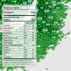 Deep Green Pearl Sugar Sprinkles, Edible Candy Pearls, 150g/5.29oz, Green Sprinkles for Cake Decorating, Baking Cake Decorations, Ice Cream Toppers, Cupcakes, Wedding Party Chirstmas Supplies