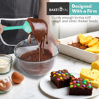 Silicone Spatula Set - 4-Piece Rubber Spatulas Silicone Heat Resistant 600°F for Everyday Task - Seamless Design Kitchen Spatulas for Nonstick Cookware - Aqua