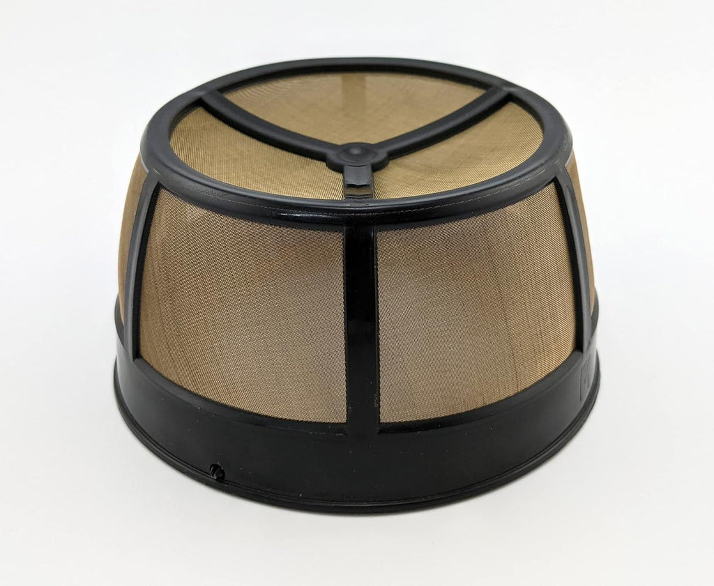 NRP Gold-tone 10cup Mesh Bottom Permanent Coffee Filter Replacement for Drip Coffeemaker Cuisinart GTF-B, Mr coffee & More