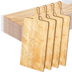 Patelai 12 Packs Wooden Cutting Board Set with Handles Large Kitchen Serving Plain Chopping Board Bulk Gifts for Mom for Vegetables Meat Pizza Cheese Fruit Bread(Bamboo,21.5 x 8.75 Inch)