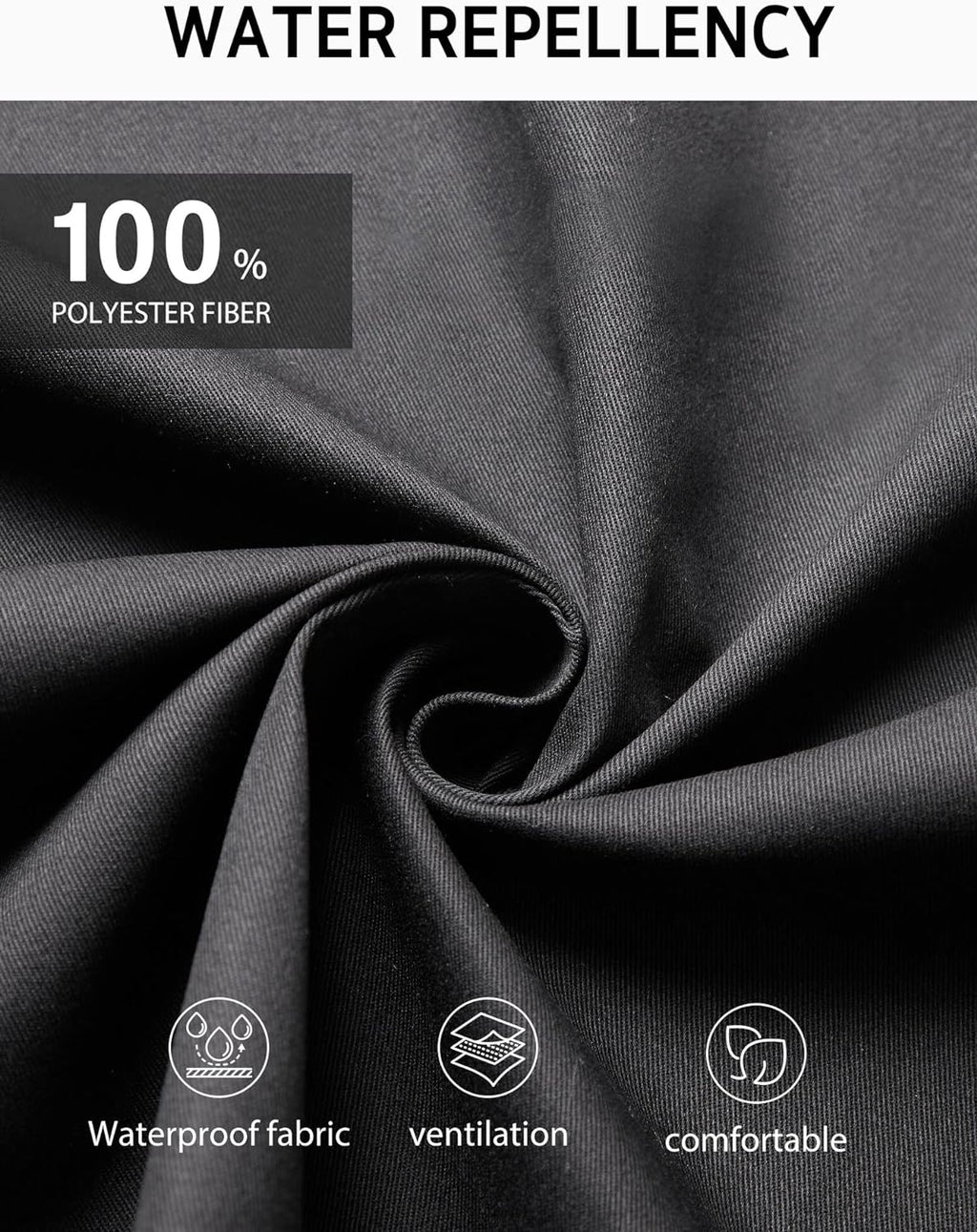 Syntus 6 Pack Server Apron with 3 Pockets, Waterdrop Resistant Waitress Waiter Waist Apron, 11.5-inch Black