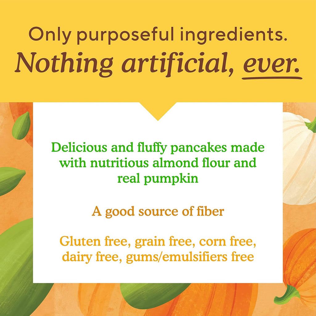 Simple Mills Almond Flour Pancake & Waffle Mix, Pumpkin - Gluten Free, Plant Based, Paleo Friendly, Breakfast 10.7 Ounce (Pack of 1)