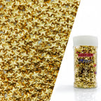 10mm Super Gold Stars Sprinkles Edible Stars Cake Decorating Stars Cake Decorations Cupcake Toppers Cookie Decorating Perfect for Cakes,Cupcakes,Desserts Toppings 3OZ