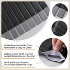 Stone Drying Mat for Kitchen Counter-Super Absorbent PU Dish Drying Mat, Quick Dry Stone Mat Kitchen for Dishes, Bottles & Cups, Large Foldable Stone Dish Drying Mat, Non-Slip Kitchen Mat