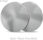 53.3mm Puck Screen 2 Pack - DRMBIGA 3rd Generation Dual-Layer Espresso Filter Screen, Reusable Stainless Steel Coffee Filter for Breville 54mm Portafilter Baskets - 0.8mm Thick 150μm Fine Mesh
