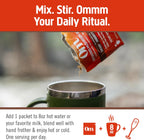 Om Mushroom Superfood Morning Energy Blend Mushroom Powder Drink, Single Serve, 10 Count, Coffee Free Energy Drink with Cordyceps, Vitamin D2, Agaricus Bisporus, Lion's Mane, Rhodiola, and Turkey Tail