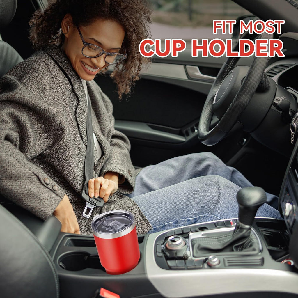 30 oz Tumbler with Lid Stainless Steel Tumblers Bulk Vacuum Insulated Cup Reusable Powder Coated Travel Mug Double Wall Leak Proof Cups Keep Cold Drinks for 12 Hours Wine Red, Set of 12