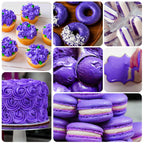 Gel Food Coloring - 4.5oz Vivid Food Coloring Gel for Baking, Cake Decorating, Cookie, Fondant, Macaron - Tasteless Concentrated Edible Food Color Dye for Icing, Slime, Drinks, DIY Crafts (Purple)