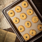 CHEFMADE 17-Inch Silicone Baking Mat with Measurements, Non-stick Heat Resistant Rolling Dough Mat, for Pastry,Pizza, Fondant and Pie Crust Making 11.7" x 16.7" (Brown)