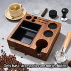 Espresso Knock Box, Espresso Tamping Station, Espresso Coffee Organizer Box Fit for Storage 58MM Espresso Tamper,Coffee Station Organizer for Countertop