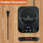 Coffee Mug Warmer - 36W Smart Cup Warmer for Coffee with 9-Temp Settings Display, 1-12H Timer, Electric Beverage Tea Water Milk Warmer for All Cups and Mugs