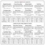 Octavius Floral Cutwork Wooden Tea Sampler Box | Tea Variety Pack Sampler | Green & Black Tea Assortment Gift Box | Perfect For Gifting & Personal Consumption - 6 flavor & 90 bags