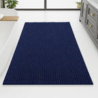 Arotive Luxury Chenille Bathroom Rug Mat, Extra Soft Thick Absorbent Shaggy Bath Rugs, Non-Slip Machine Wash Dry, Plush Bath Mats for Bathroom, Shower and Tub, 70x46, Navy