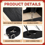 Large Halloween Wooden Snack Trays with Strap 22.8 x 15.8 x 5.9 Inch Movie Night Snack Trays Usherette Vendor Tray Popcorn Carrier Party Tray for 20's Theme Party Carnival Costume Supplies