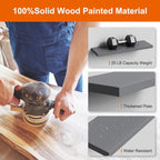 Floating Shelves for Wall, Gray Wood Wall Shelf Set of 2, 24" Walls Mounted Floating Shelf for Kitchen, Living Room, Bedroom, Bathroom Storage, Book Shelf for Walls Home Decor, Frame Display