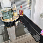 6 Pack Rubber Bar Mats, 24" x 3.15", Black Bar Service Spill Mat for Countertop Bartending, Efficient and Stylish Solution