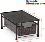 Simple Houseware Stackable Cabinet Basket Drawer Organizer, Bronze