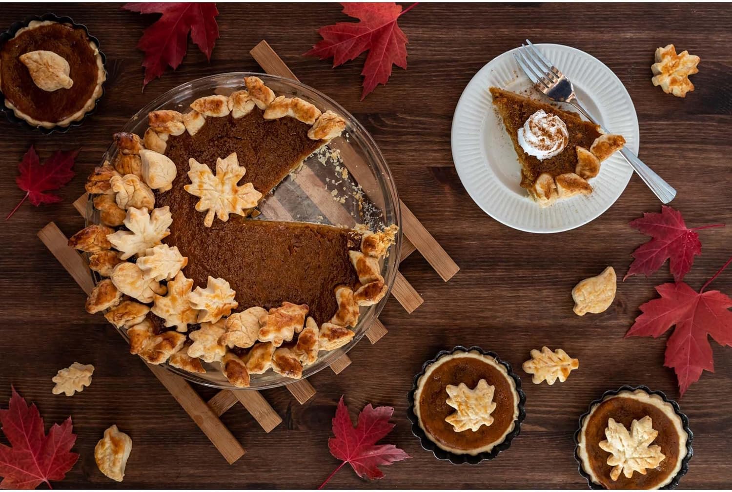 Mrs. Anderson’s Baking Pie Crust Cookie Cutters, BPA Free, Set of 4