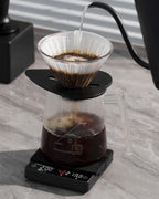 Smart Coffee Scale – Easy Use Digital Espresso Scale with Timer, Auto Tare & Flow Rate Indicator – Compact Rechargeable Weight Scale for Drip Coffee, Pour Over & Matcha