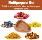 Coffee Bean Dosing Cup – Single Tray Walnut Wood Espresso Accessories Measuring Tool for Tea Enthusiasts, Bar Use, Camping Gym & Home Use, Barista Quantitative Tool to Reduce Coffee Static Electricity