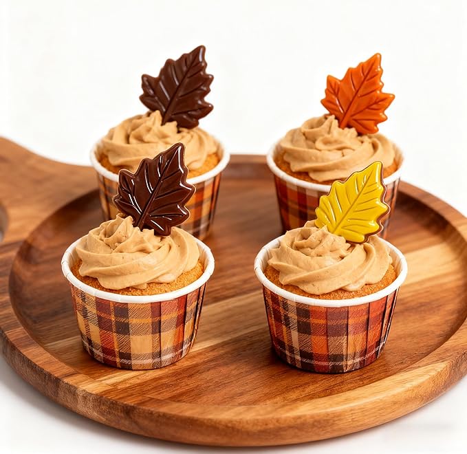 3 Pcs Fall Silicone Maple Leaves Mold, Leaf Silicone Mold, Maple Leaf Chocolate Molds, Reusable Resin Molds for Chocolate, Biscuits, Fondant, Cake Decorating, Baking Supplies and Clay (3)