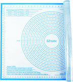 Silicone Pastry Mat 34'' By 26'' Extra Large Baking Mat with Measurements for Dough Rolling, Kneading Board, Kitchen Counter Mats for Dough, Pastry, Fondant, Pie Crust, Cookies, Bread, Pasta, Pizza