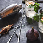 Patelai 8 Pieces Stainless Steel Coffee Stirring Spoons 12.4 Inch Reusable Coffee Stirrers Long Handle Bar Cocktail Salt Spoons Tiny Swizzle Sticks for Bar Cocktails