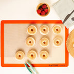 AMYONE Silicone Baking Mats for Two Thirds Size Pan, 2/3 Non-Stick Silicone Baking Sheet Liners for Cookies/Pastries/Chicken/Vegetables, Food Grade Silicone Mat for 15 x 21-inch Big Sheet, 1 PCS