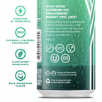 Yerbaé Watermelon Strawberry Functional Energy Drink - 0 Sugar, 0 Calories, 0 Carbs. Yerbae is Energized by Yerba Mate, Plant-Based, Healthy Alternative to Sugary Energy Drinks, 16oz cans (12 Pack)