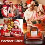 PUSEE Large Candle Warmer Plate with 6H Auto Shut Off, Coffee Mug Warmer with 3 Temp Settings,Wax Candle Warmer Safely Releases Scents Without a Flame,Tea Cup Warmer for Desk in Your Home & Office