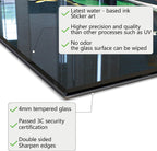 DAIFURONGE Spice Tempered Glass Backsplash For Kitchen Behind Stove,Stove Backsplash Top Cover,Easy to Clean Glass Splashback, Sink Cover Splash Guard,Home Kitchen Wall Decor (23.62"x15.75"(60x40cm))