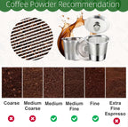 2 Pack Reusable K Cups for Keurig, Stainless Steel Reusable K Pods Coffee Filter, Refillable K Cups Compatible with Keurig 1.0