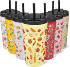 BJPKPK 18oz Tumbler With lid And Straw Stainless Steel Travel Coffee Mug Insulated Tumblers Cups,Yummy