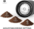 TIMEMORE Chestnut C2S Manual Coffee Grinder Stainless Steel S2C Conical Burr Coffee Grinder, Capacity 25g Hand Coffee Bean Grinder, Double Bearing Positioning, Black