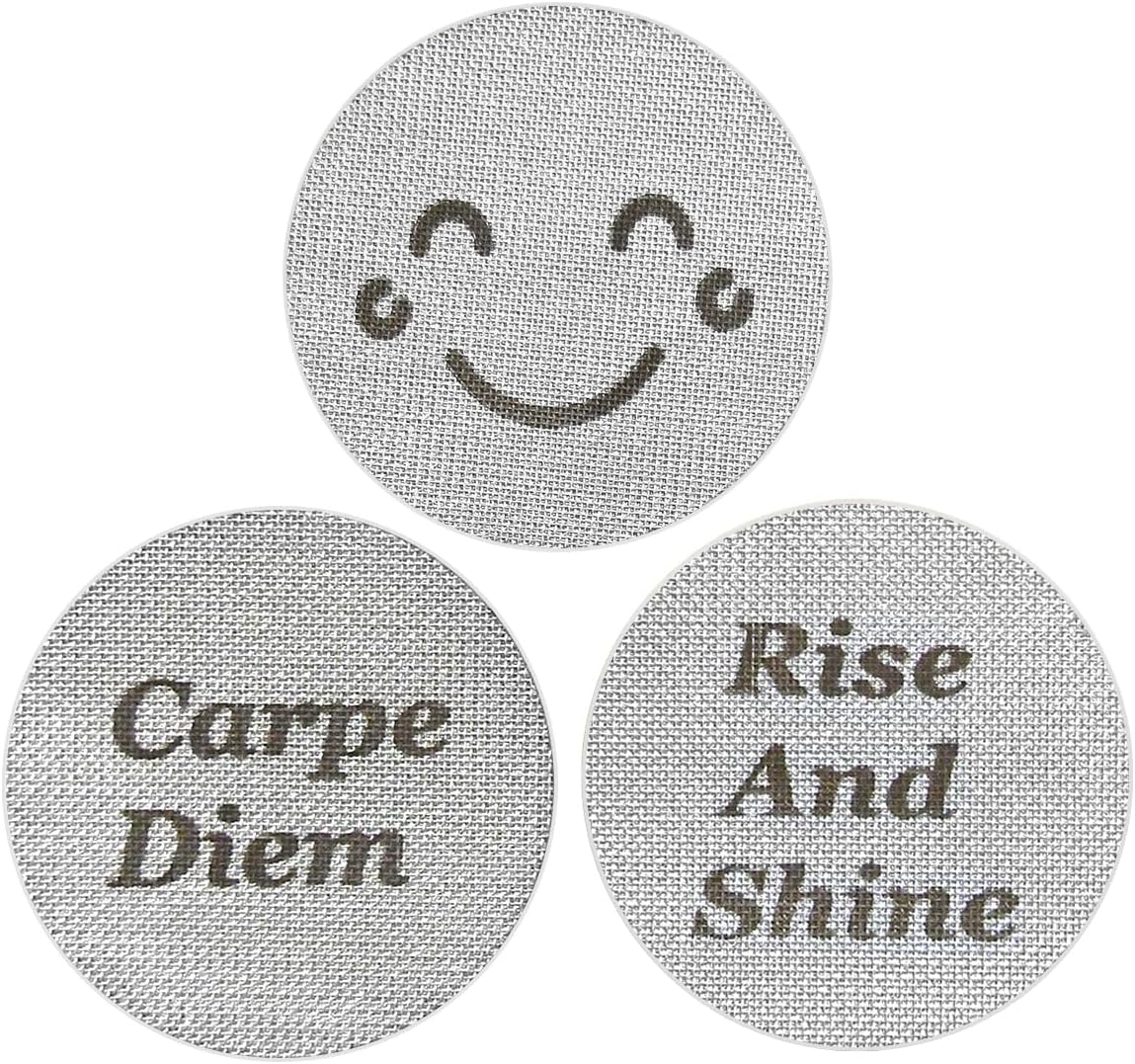 PuckBuddy 58.5mm Espresso Puck Screen (3 Pack) - Lower Shower Screen - Metal Contact Screen for 58mm Portafilter Filter Basket - 1.7mm Thickness 150μm Mesh - 316 Stainless Steel (58.5mm)