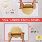 BlueBark 2 PCS - 24"L x 24"W Non-stick Silicone Baking Mat for Pastry & Dough, Sourdough Bread Making Tools, Kitchen Counter, Cooking Enthusiasts