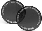 MHW-3BOMBER 58mm Espresso Puck Screen - 0.2mm Ultra Thin Espresso Puck - Metal Reusable Coffee Filter for Portafilter Basket 58mm - Puck Screen with Titanium Coating FG7046B-OS