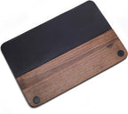 54mm Tamping Mat For Breville Espresso Machine Accessories Walnut & Leather Tamp Station Organizer with Multi-Slot Design for Espresso Tools Tamper, Distributor, Funnel & Puck Screens