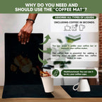 Coffee Bar Organizer for Countertop and Silicone Mat Included - Coffee Organizer Station with Removable Drawers - Tea Station for Countertop - Home Bar Accessories