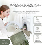 Whiffkitch Dishcloths & Cleaning Cloths - Drying, Durable, Absorbent Washcloths, Non-Scratch, Hygienic, Multi-Surface Cleaning, 6x7 Inches Solid Color, 6 Pack