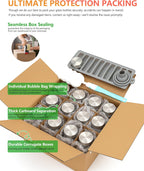 Zukro Glass Water Bottles with Lids 10 oz, Reusable Clear Juice Bottles With Stainless Steel Airtight Cap for Juicing, 100% Leak Proof Juice Drinking Jar for Ginger and Milk, BPA Free